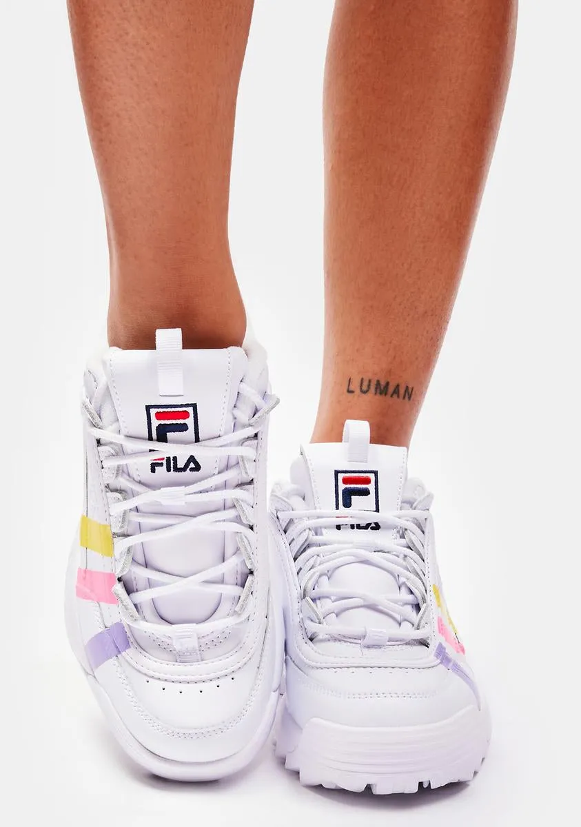 Cotton Candy Disruptor II Stripe Sneakers-