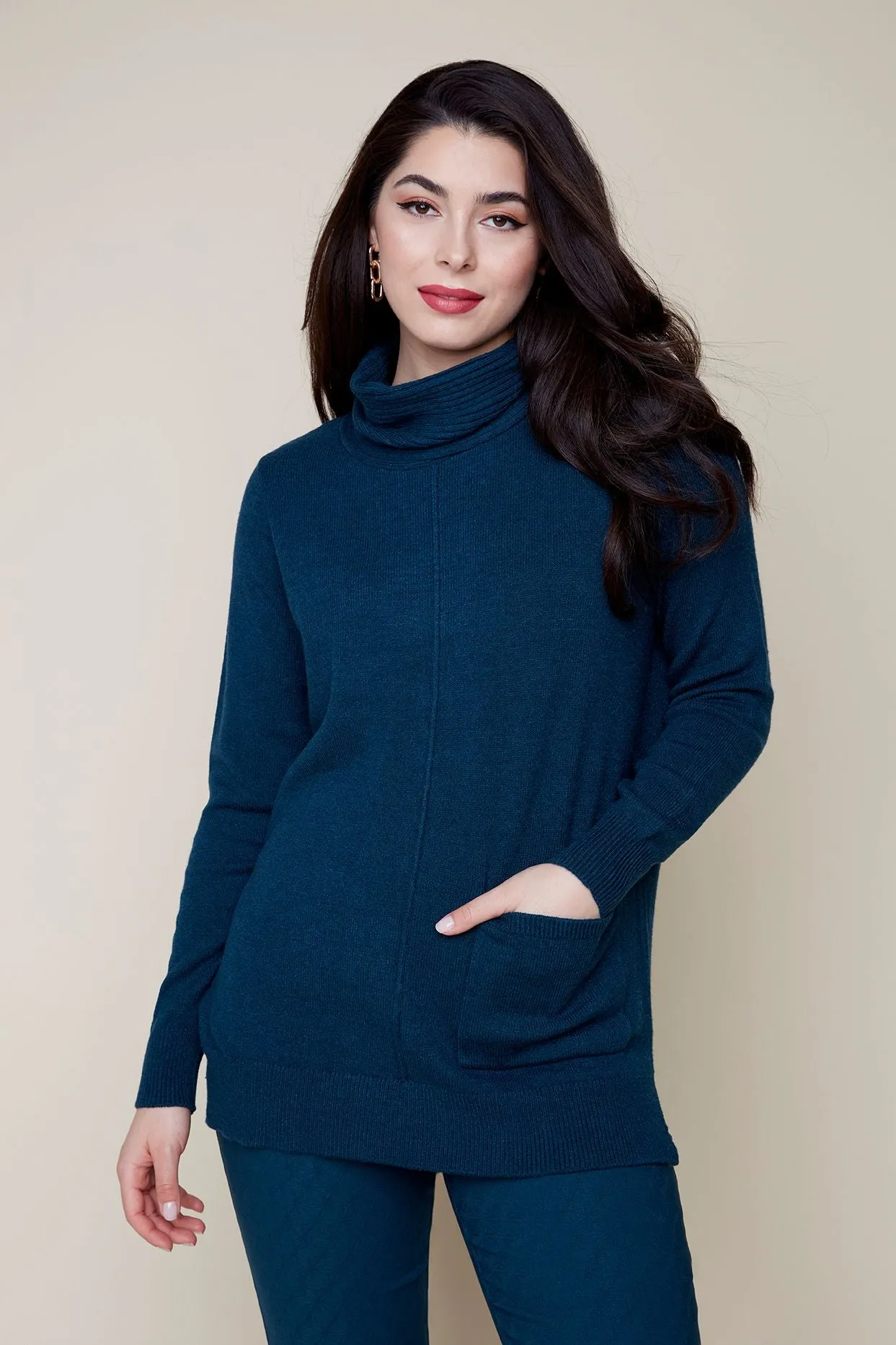 Cowl neck sweater