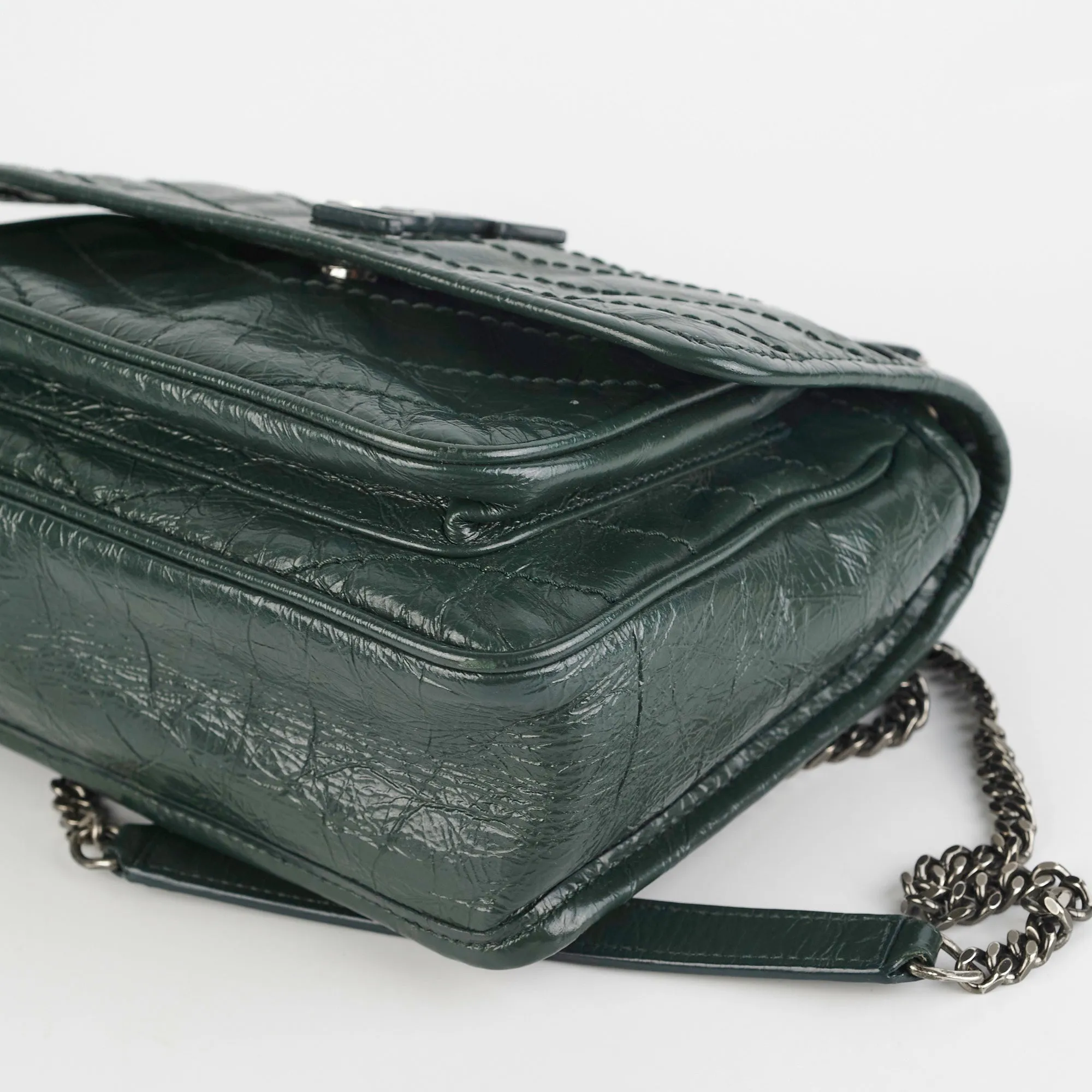 Deal of the Week- Saint Laurent Niki Baby Green Shoulder Bag