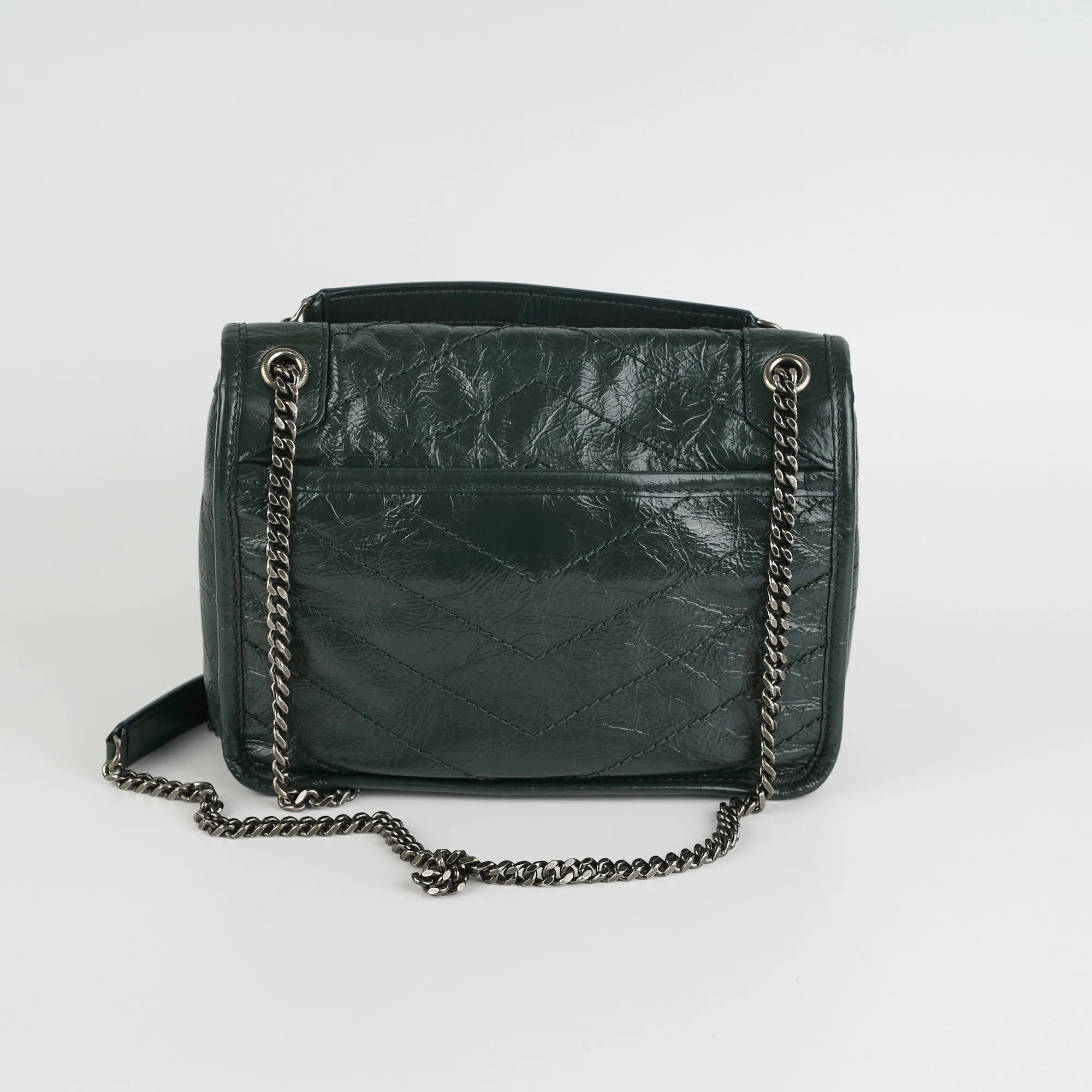 Deal of the Week- Saint Laurent Niki Baby Green Shoulder Bag