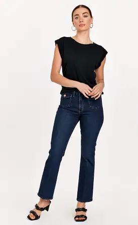 Dear John Jeanne Super High Rise Cropped Flare Jeans Ryder