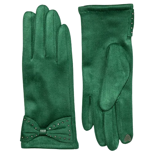 Dents Touchscreen Faux Suede Gloves