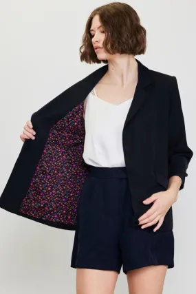 Eco Friendly Shirred Sleeve Blazer