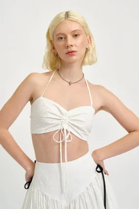 Eliza Faulkner Frankie Halter Top - White Eyelet (Online Exclusive)