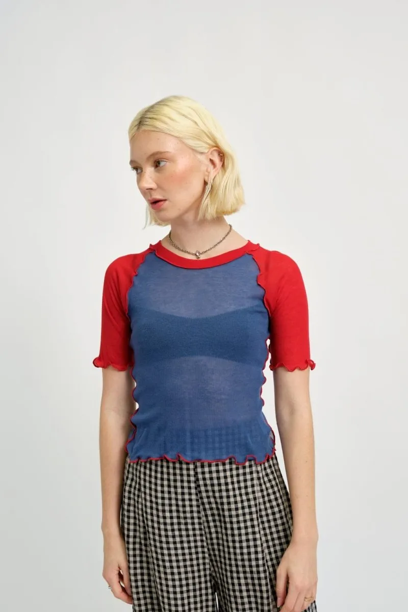 Eliza Faulkner Ruth Tee - Blue & Red (Online Exclusive)