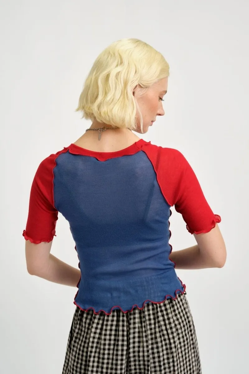 Eliza Faulkner Ruth Tee - Blue & Red (Online Exclusive)