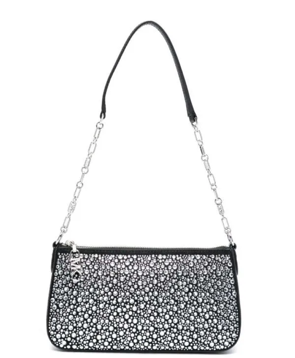 Empire Medium Chain Pouchette - Black