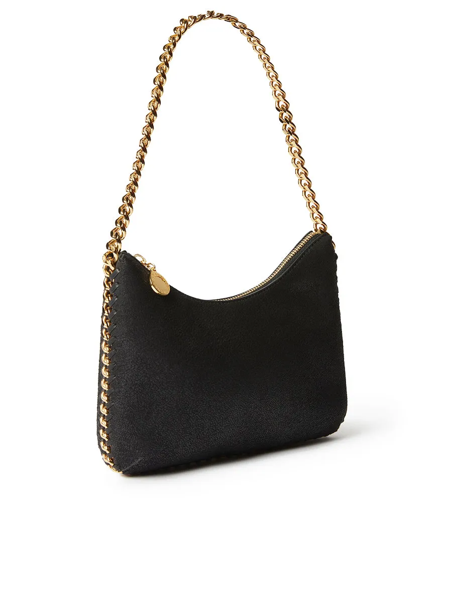 Falabella Zip Mini Shoulder Bag in Black