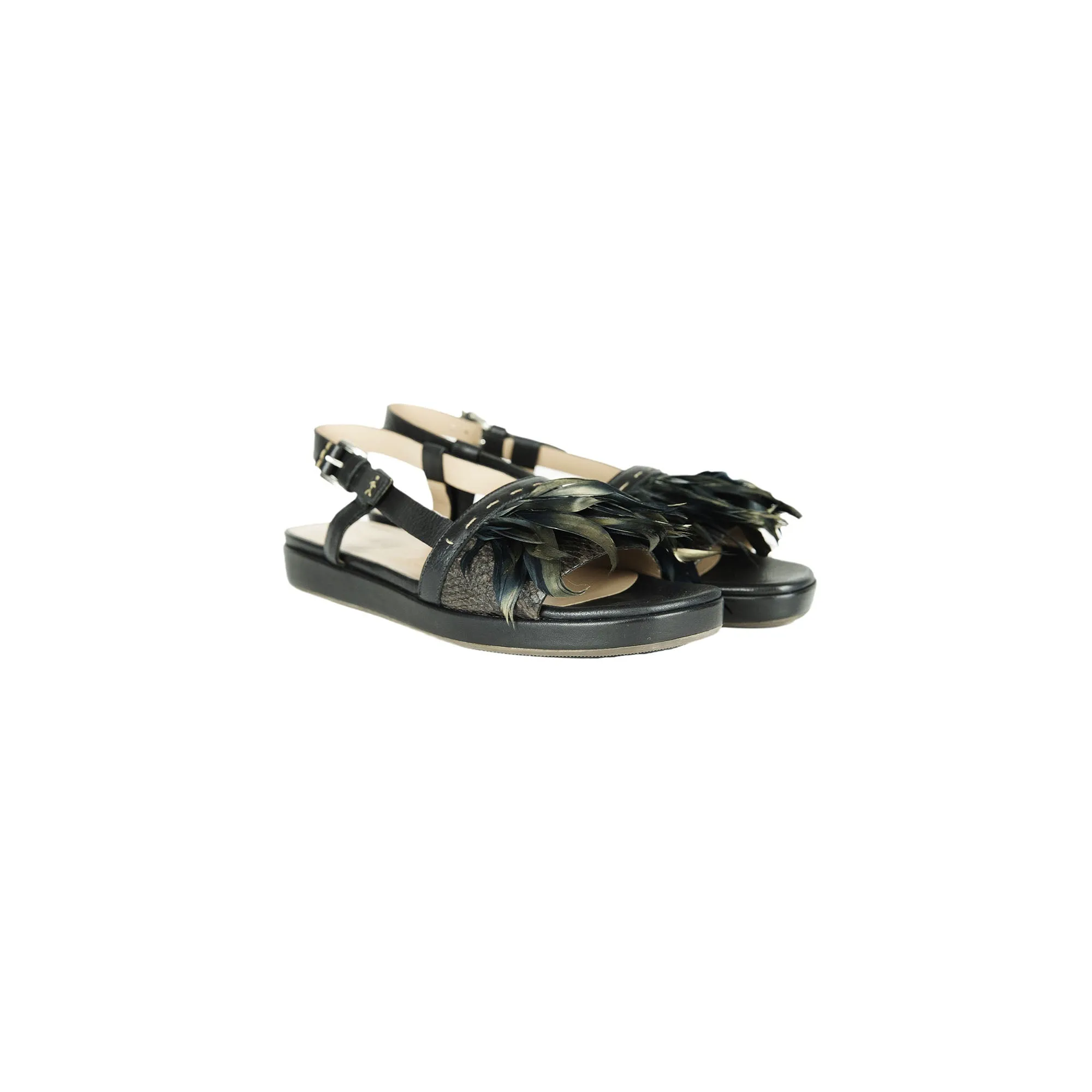 Feather Sandal Messico Black