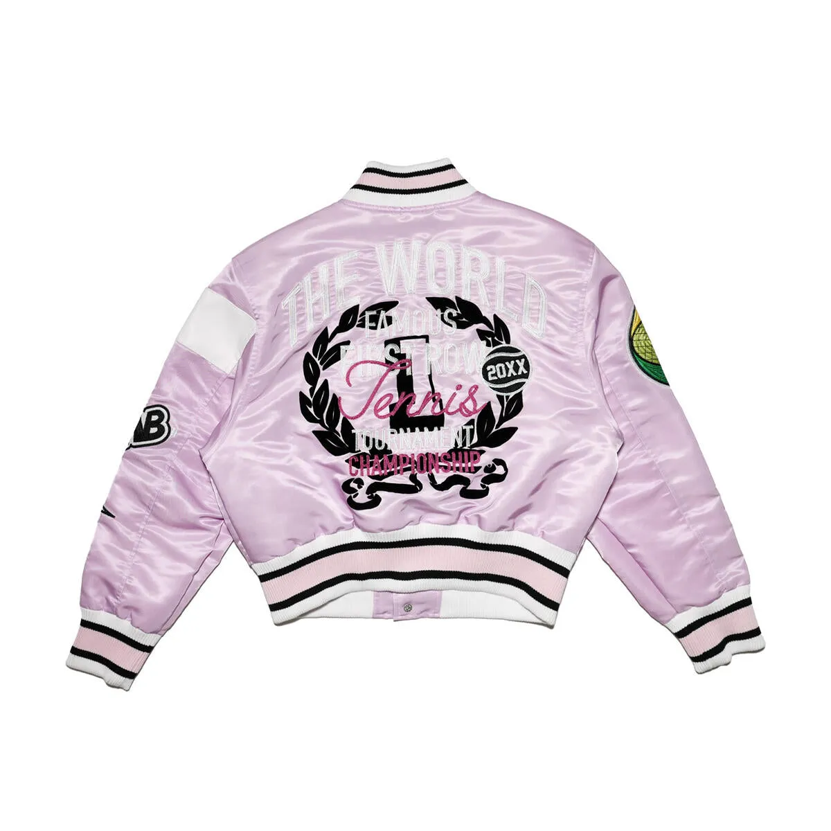 First Row Tennis Lilac Women's Varsity Jacket