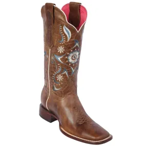 Flower Volcano Honey Cowgirl Boots