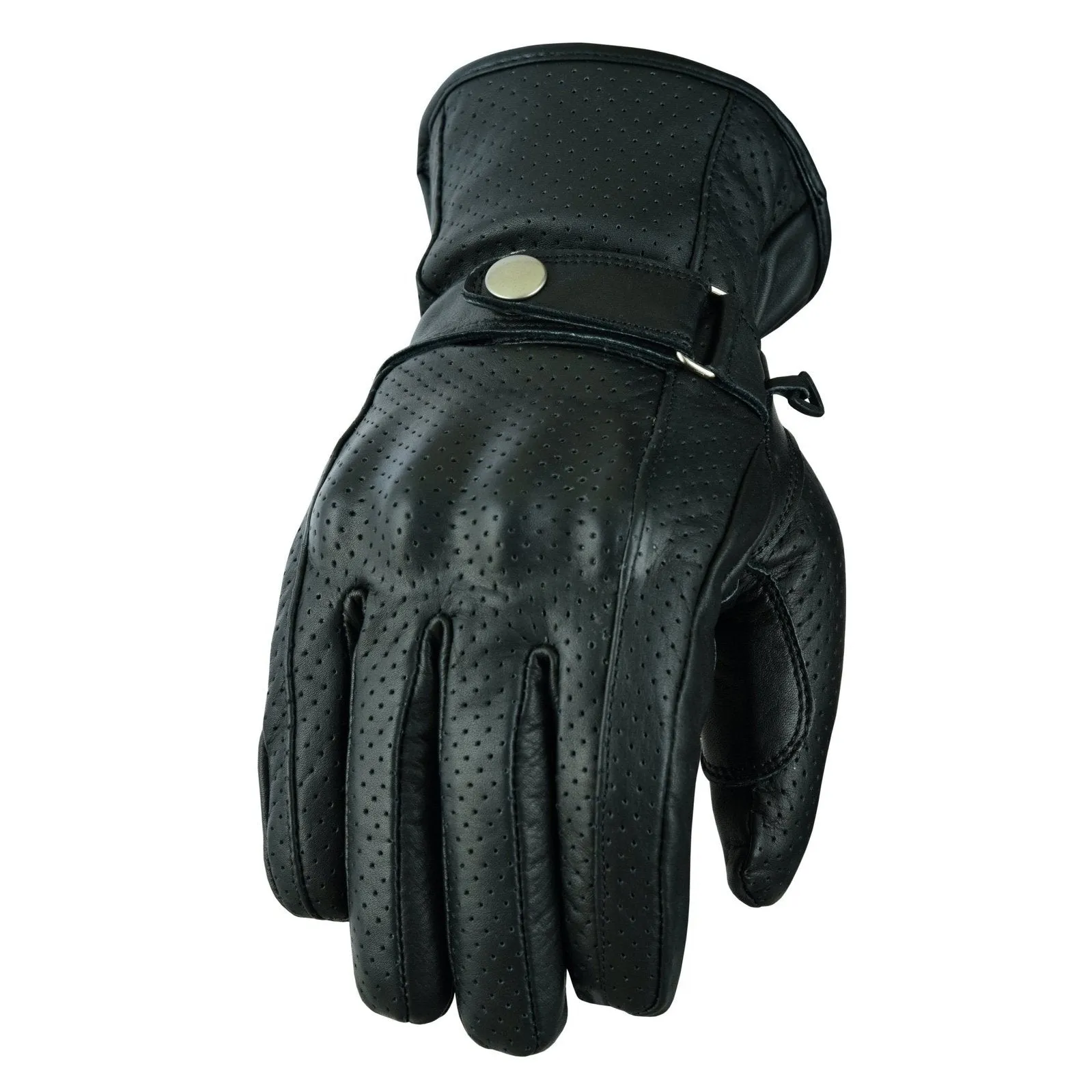 Gallanto Brown Motorcycle Armoured Leather Summer Vented Gloves