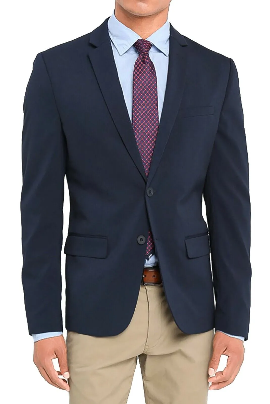 Giacca uomo Class Sartoriale blu scuro 2 bottoni slim fit Blazer elegante