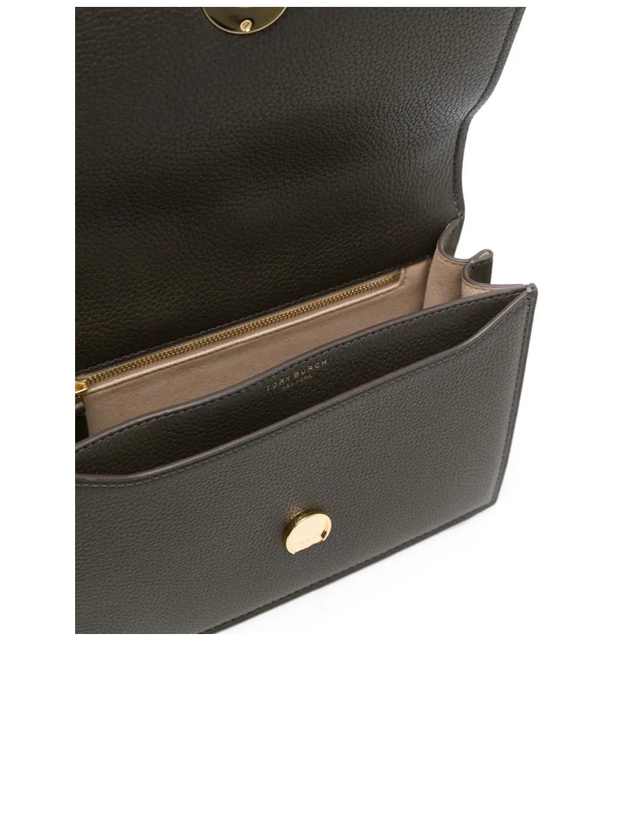 Grained Leather Shoulder Bag