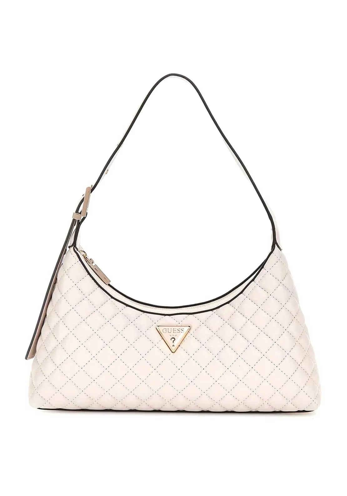 Guess Eco Rianee Quilted Shoulder Bag, Stone