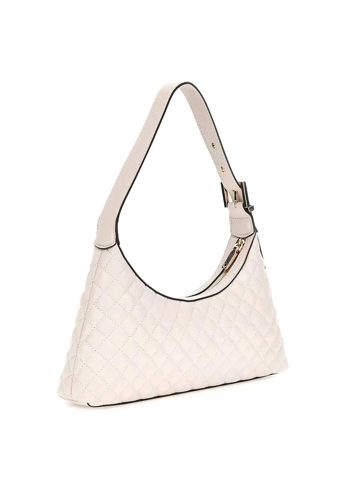 Guess Eco Rianee Quilted Shoulder Bag, Stone