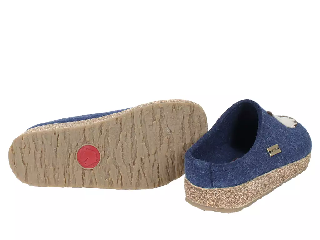 Haflinger Felt Clogs Grizzly Horse Jeans