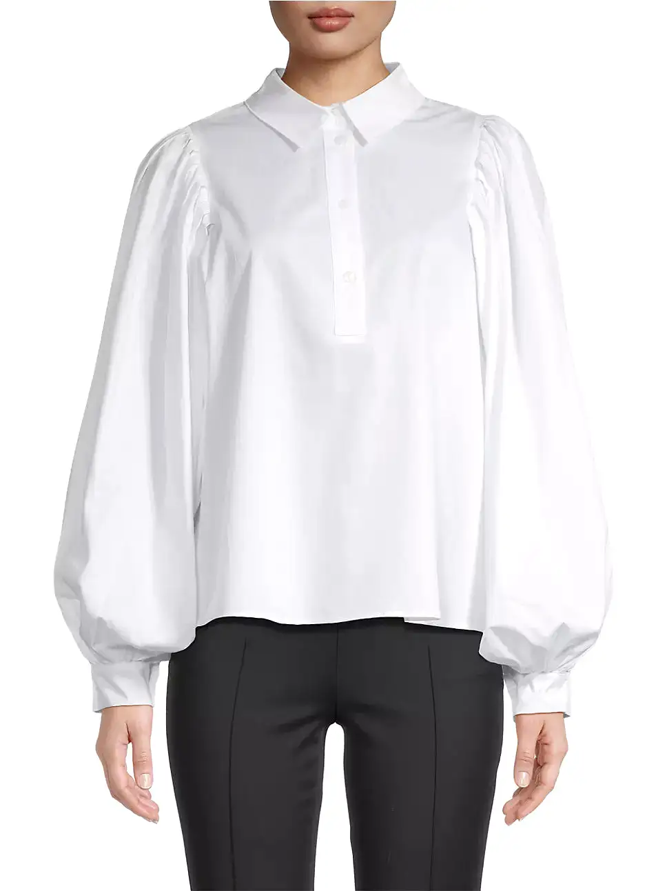 Harshman Lois Popover Shirt - White