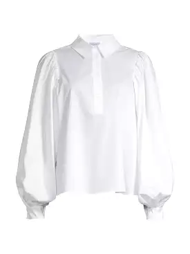 Harshman Lois Popover Shirt - White