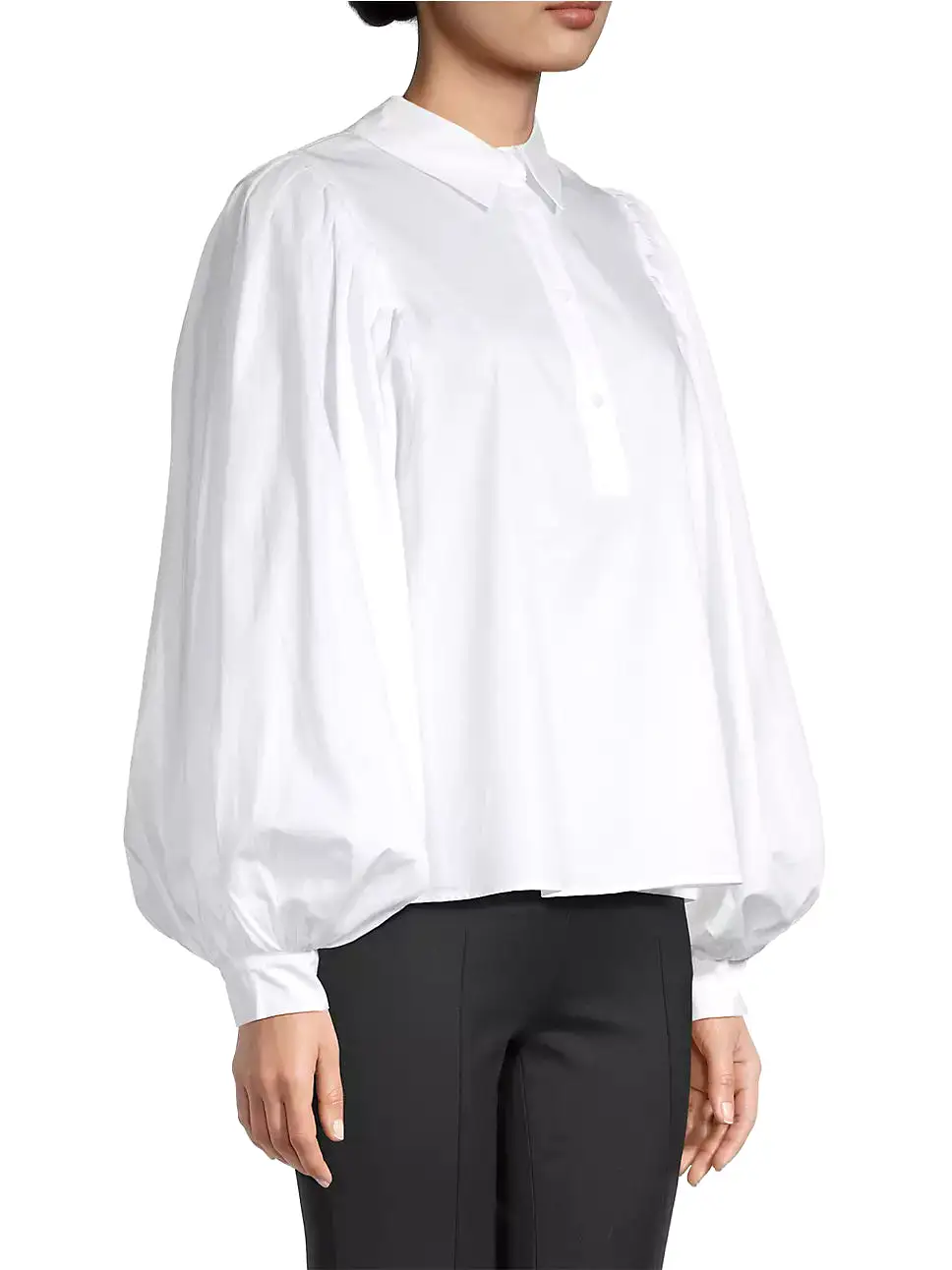 Harshman Lois Popover Shirt - White