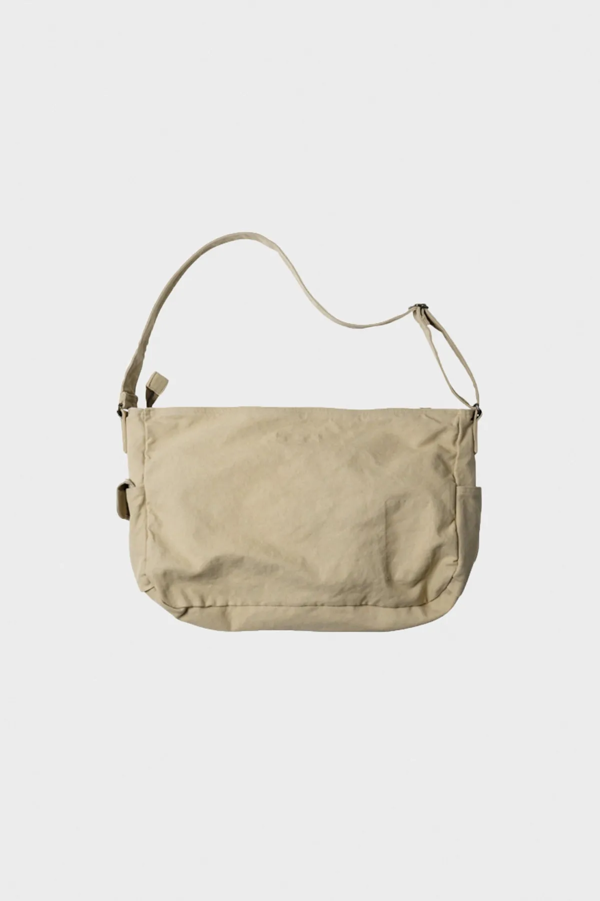 Heavy Canvas Shoulder Bag - Beige