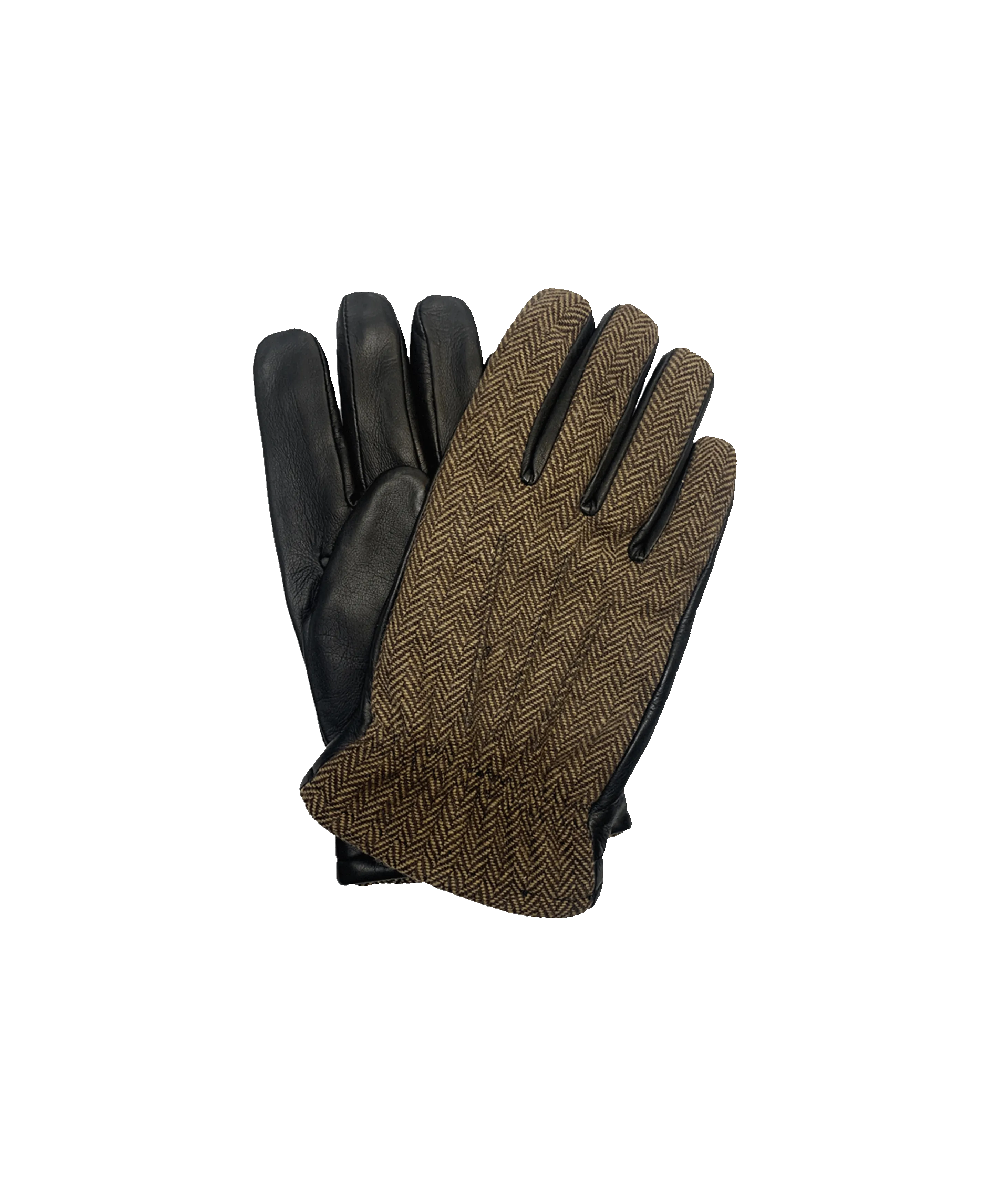 Hilts Willard Brown Herringbone & Lambskin Gloves | He Spoke Style