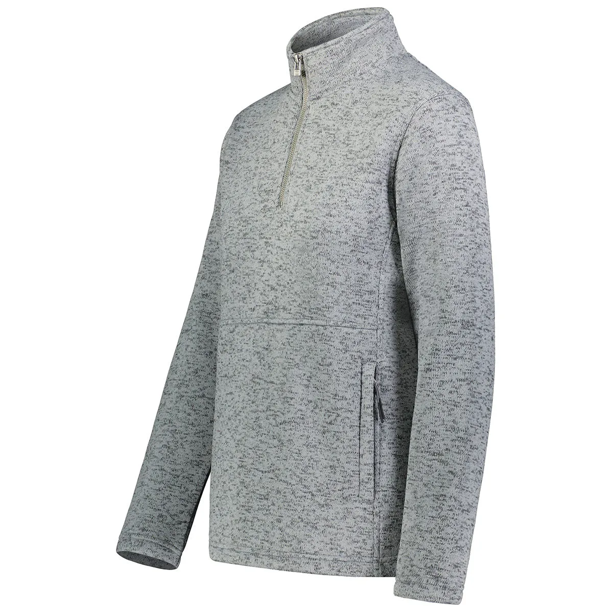 Holloway Women's Graphite Heather Alpine Sweater Fleece 1/4 Zip Pullover