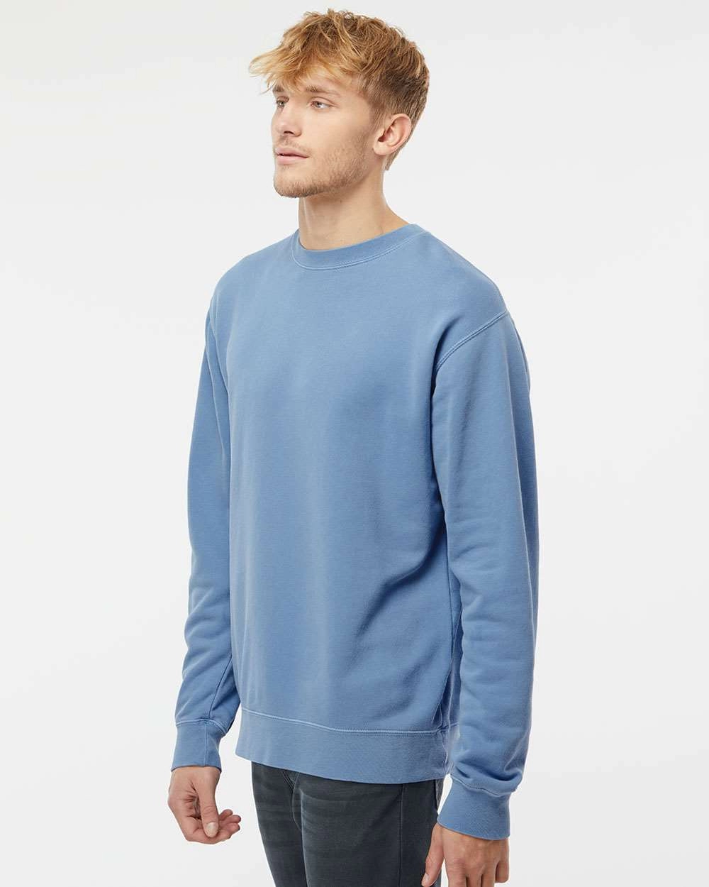 Independent Trading Co. PRM3500 Unisex Pigment Dyed Crew Neck Pullover SKU: PRM3500