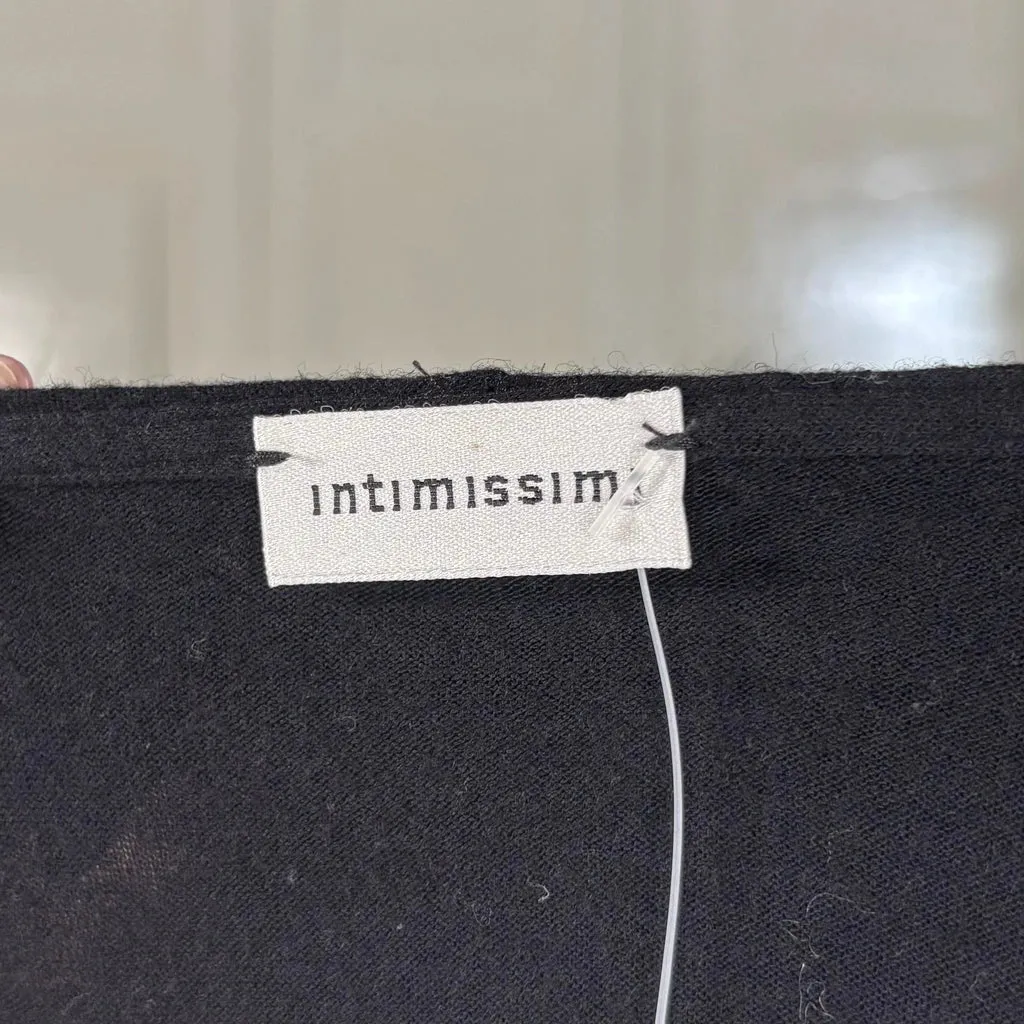 Intimissimi Cardigan - Large Black Wool Blend