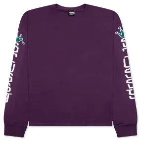 Jumbo Pigment Dyed L/S Tee - Purple