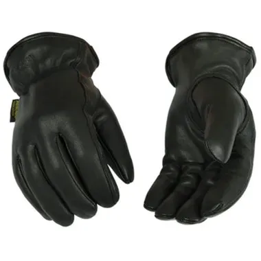 Kinco 93HK LINED BLACK GRAIN GOATSKIN Driver Gloves