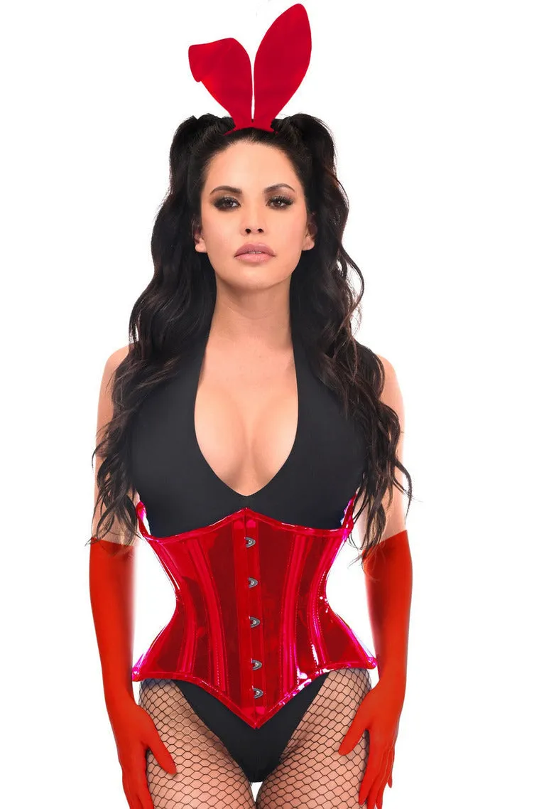 Lavish 4 PC Red Festival Bunny Corset Costume