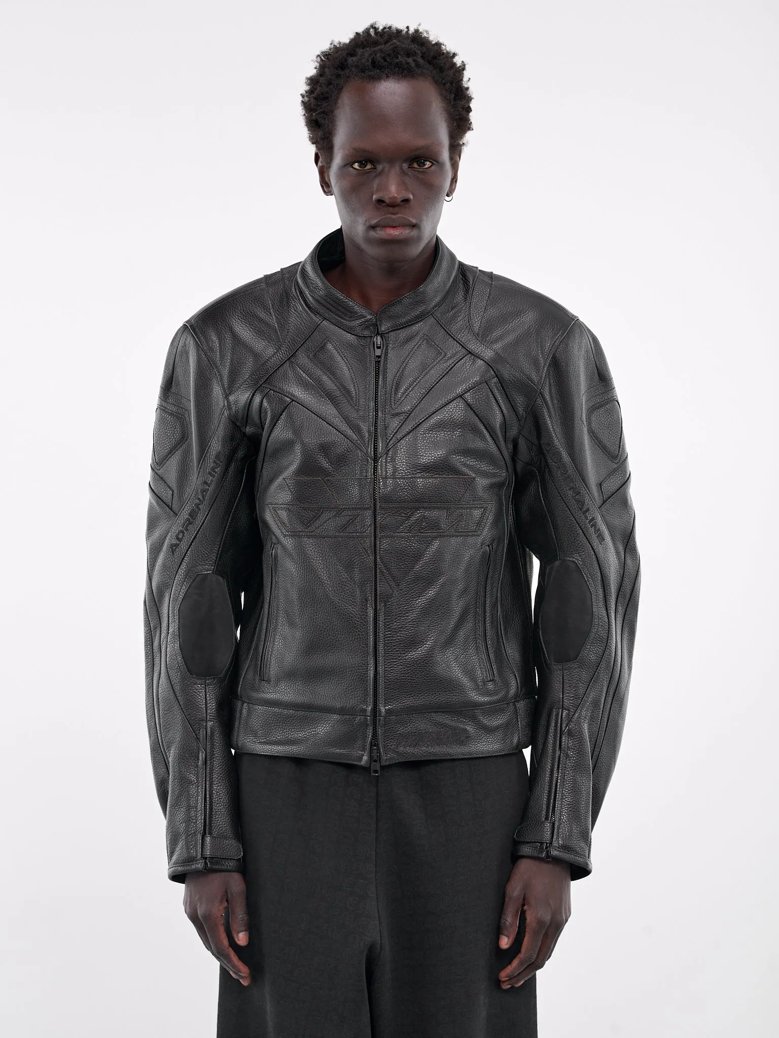 Leather Moto Jacket (UA66JA220B-BLACK)