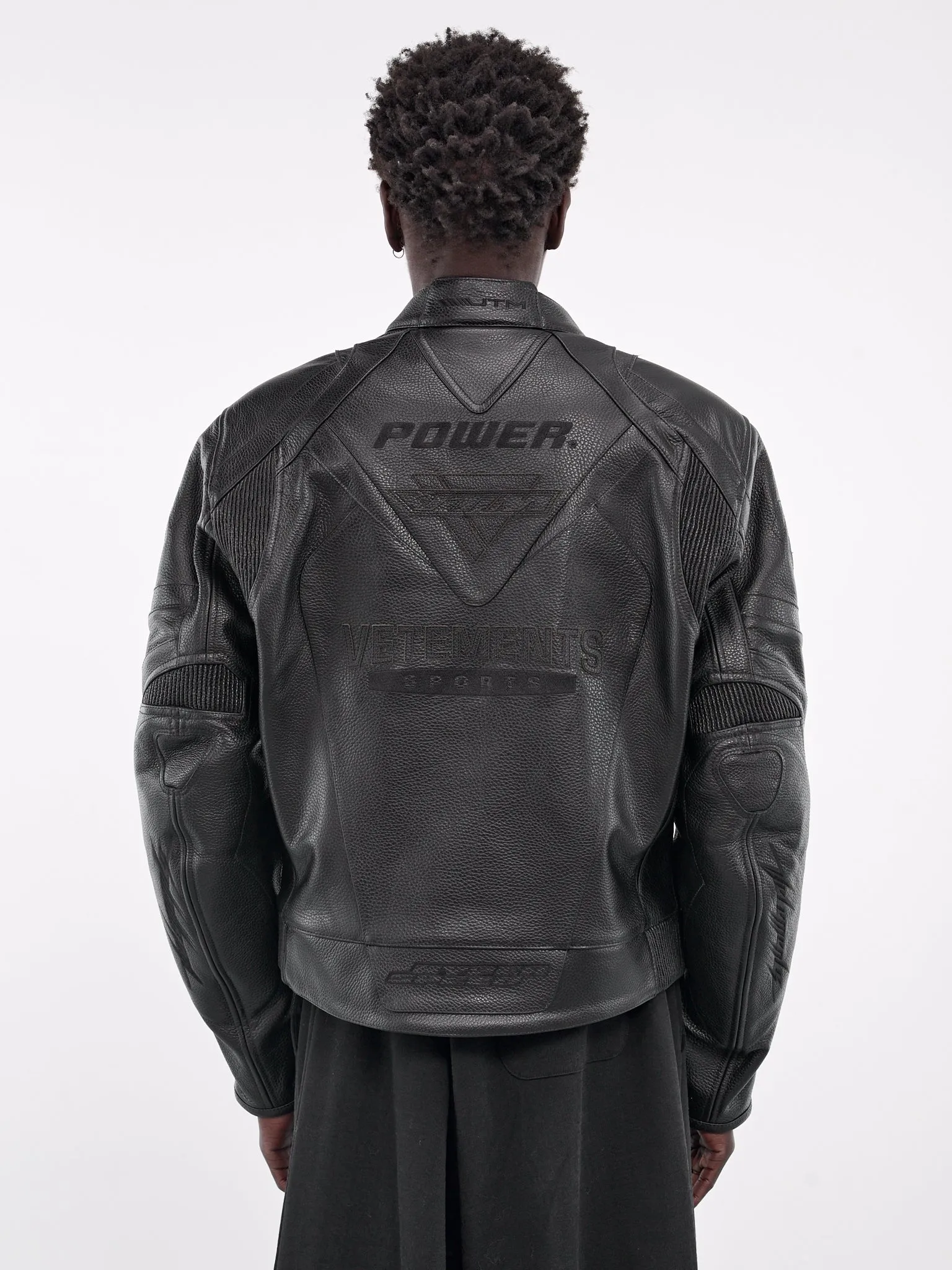 Leather Moto Jacket (UA66JA220B-BLACK)