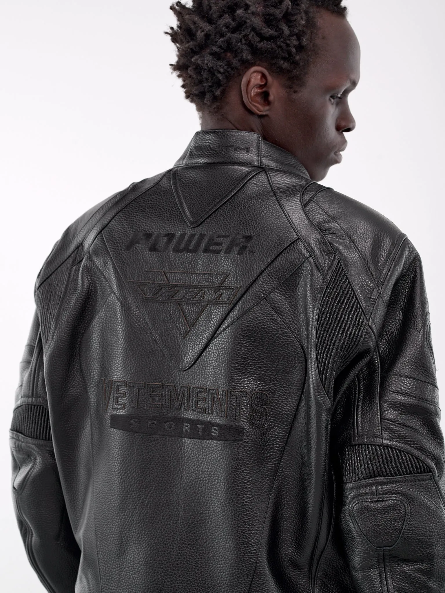 Leather Moto Jacket (UA66JA220B-BLACK)