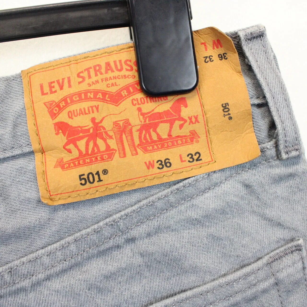 LEVIS 501 Jeans Grey | W36 L32