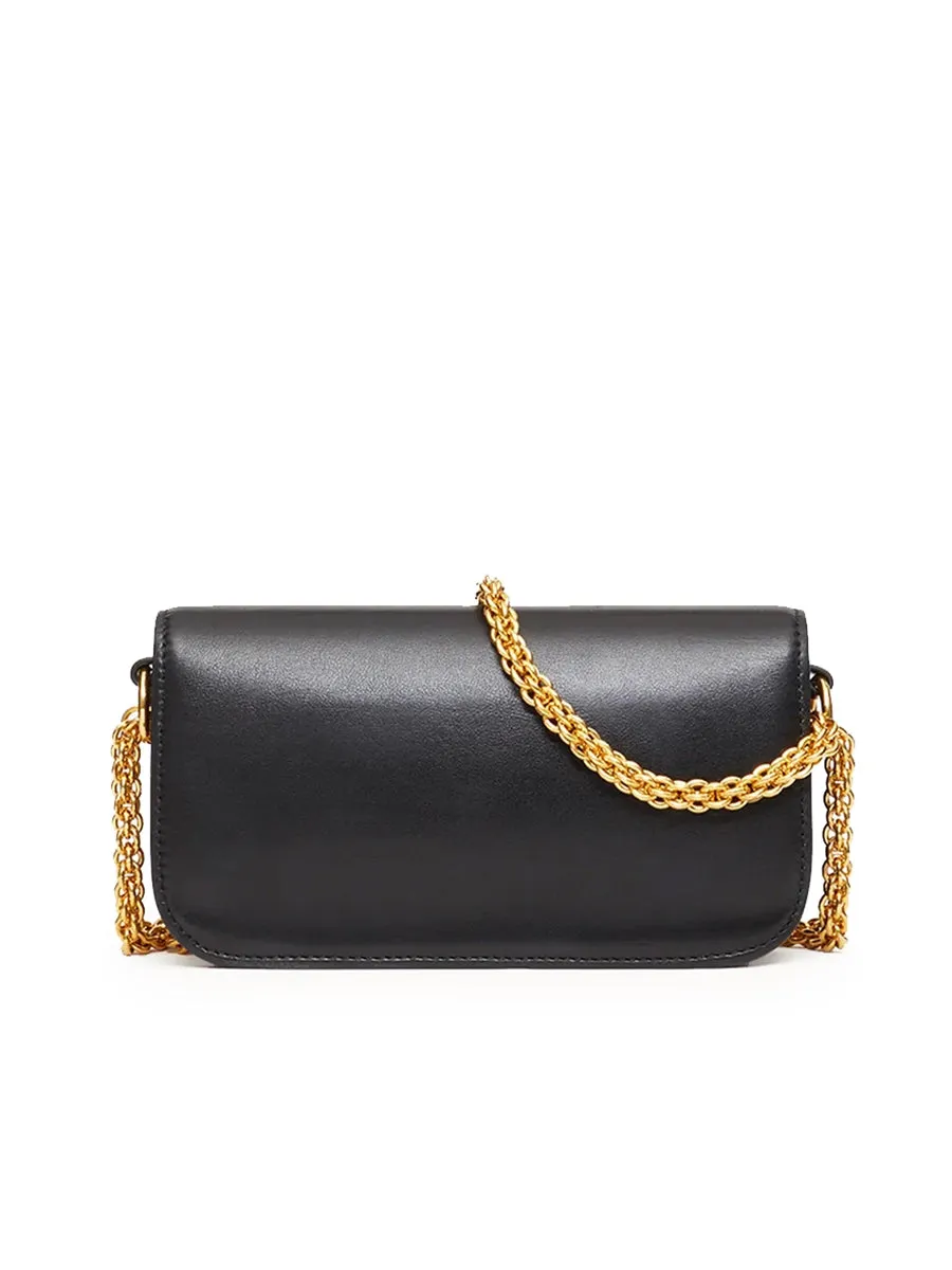 Loco Small Shoulder Bag in Black