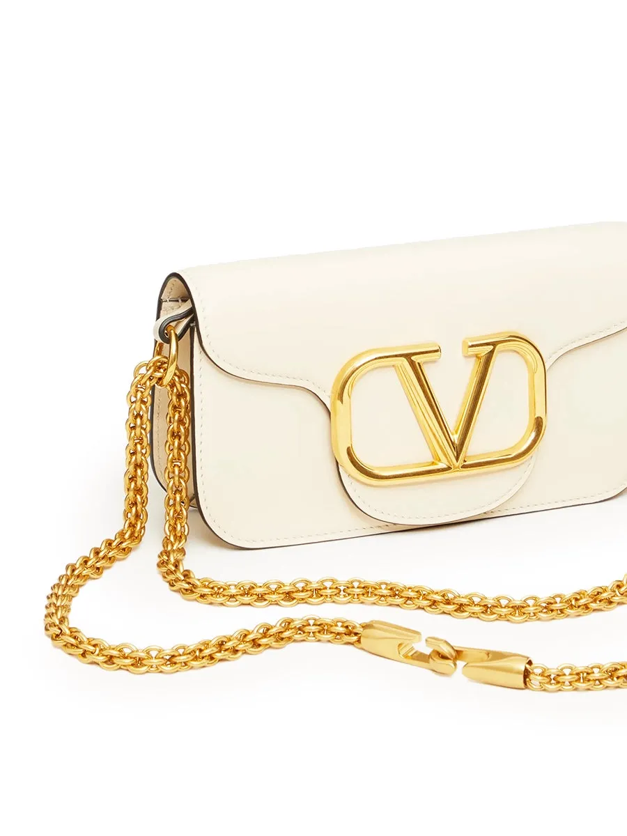 Loco Small Shoulder Bag in Light Ivory