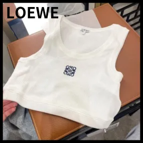 LOEWE  |Cropped anagram tank top in cotton