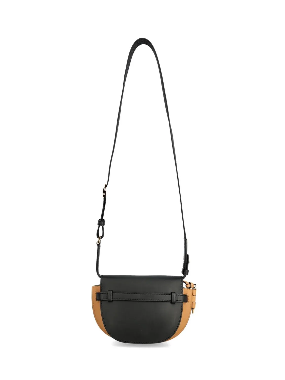 LOEWE Dual-Tone Mini Leather Shoulder Bag - Black, 20cm x 13cm x 9cm