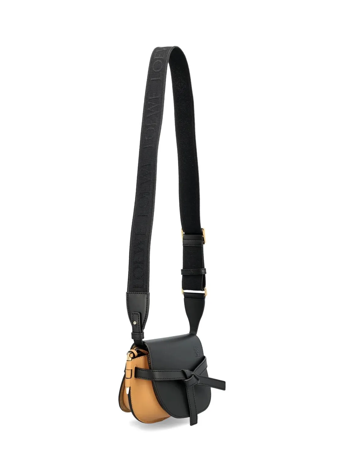 LOEWE Dual-Tone Mini Leather Shoulder Bag - Black, 20cm x 13cm x 9cm