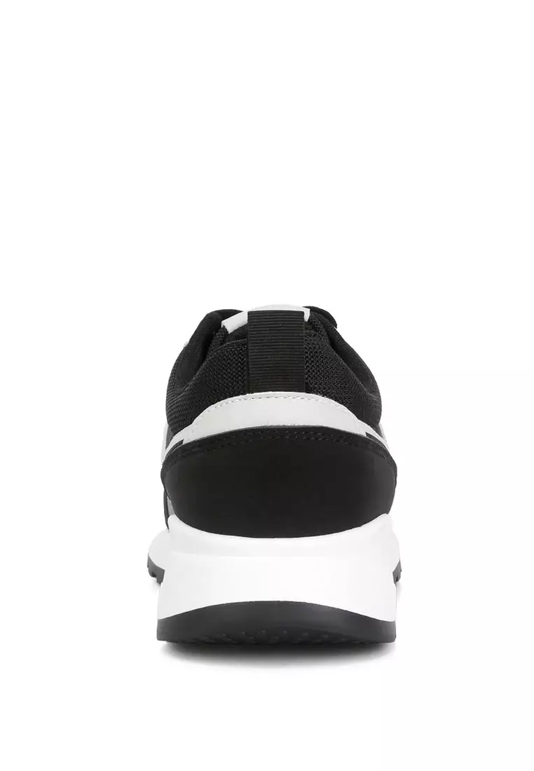 London Rag Black Patchwork Casual Sneakers