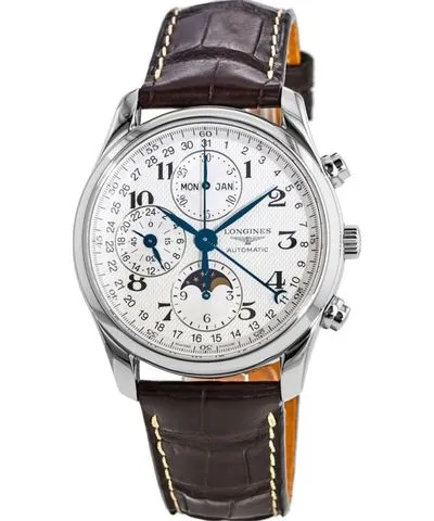 Longines Master Collection Moonphase 40mm Chronograph Leather Strap Men's Watch L2.673.4.78.3