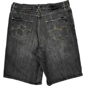 LRG Jeans Denim Shorts - 38W 14L - Black Cotton