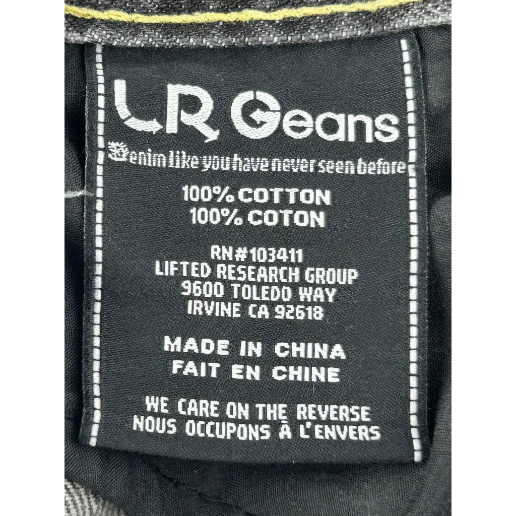 LRG Jeans Denim Shorts - 38W 14L - Black Cotton