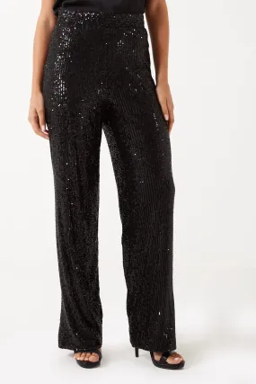 Marc Angelo High Waist Sequin Trouser