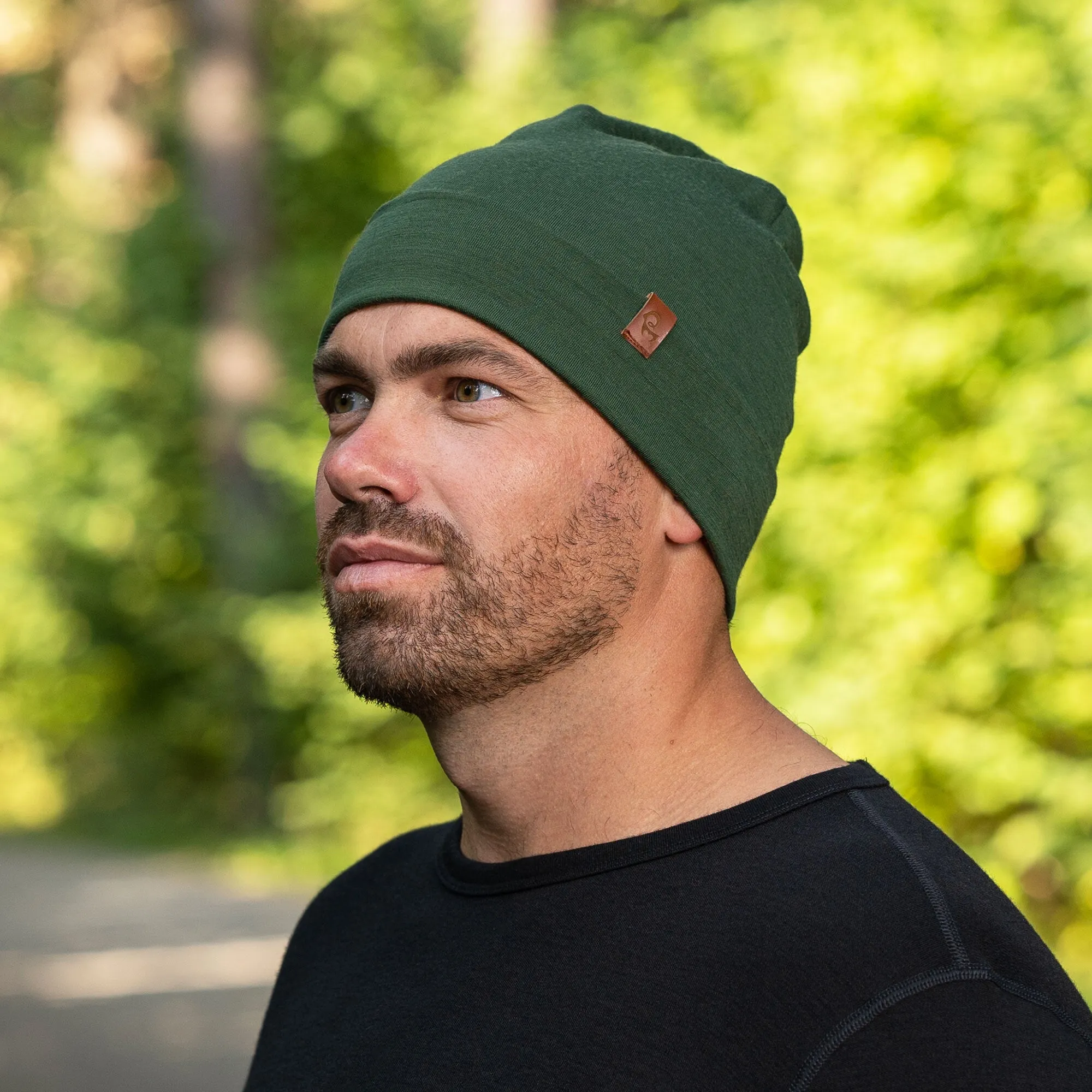 Men's Merino Beanie Dark Green