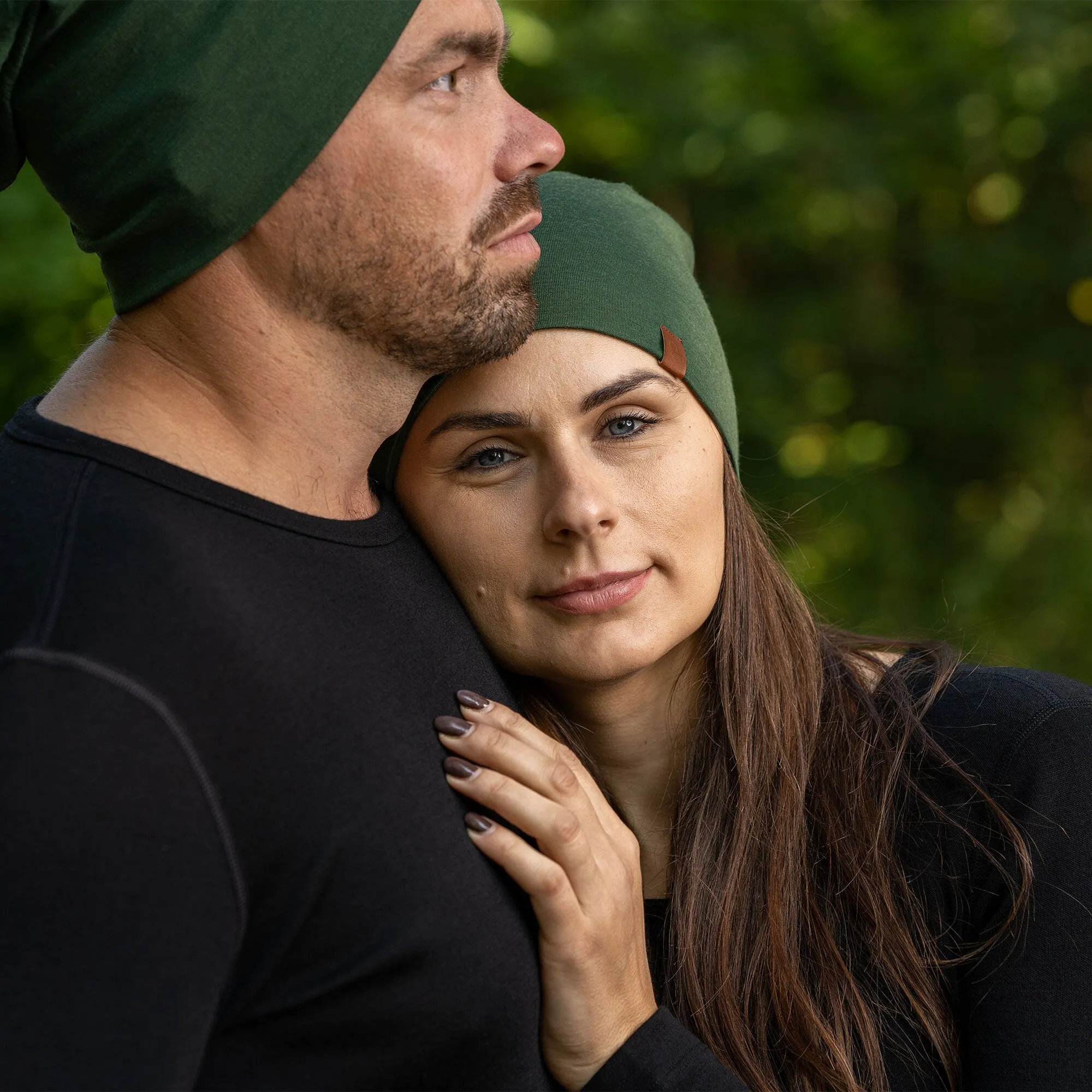 Men's Merino Beanie Dark Green