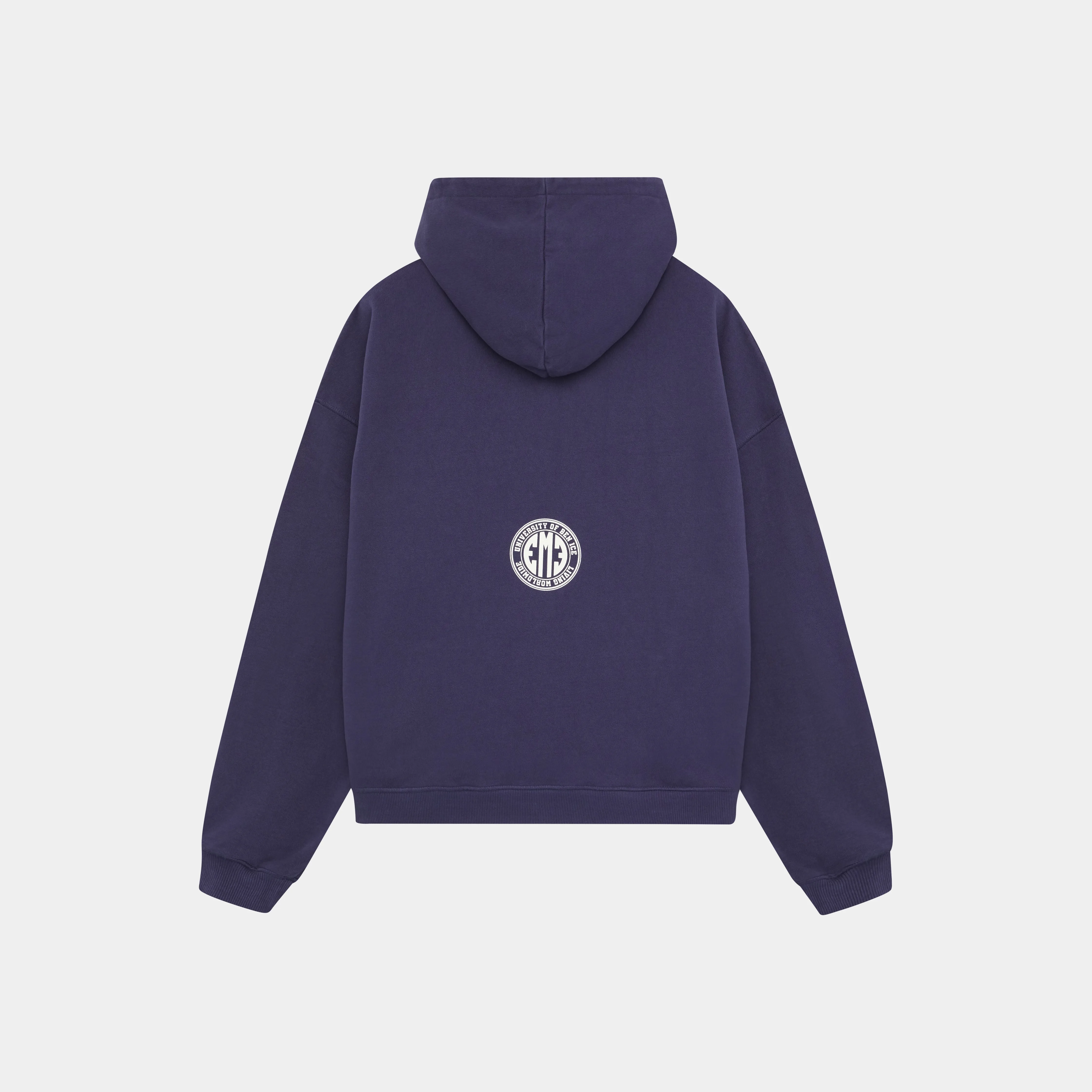 Mesh Navy Oversized Hoodie