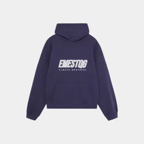 Mesh Navy Oversized Hoodie